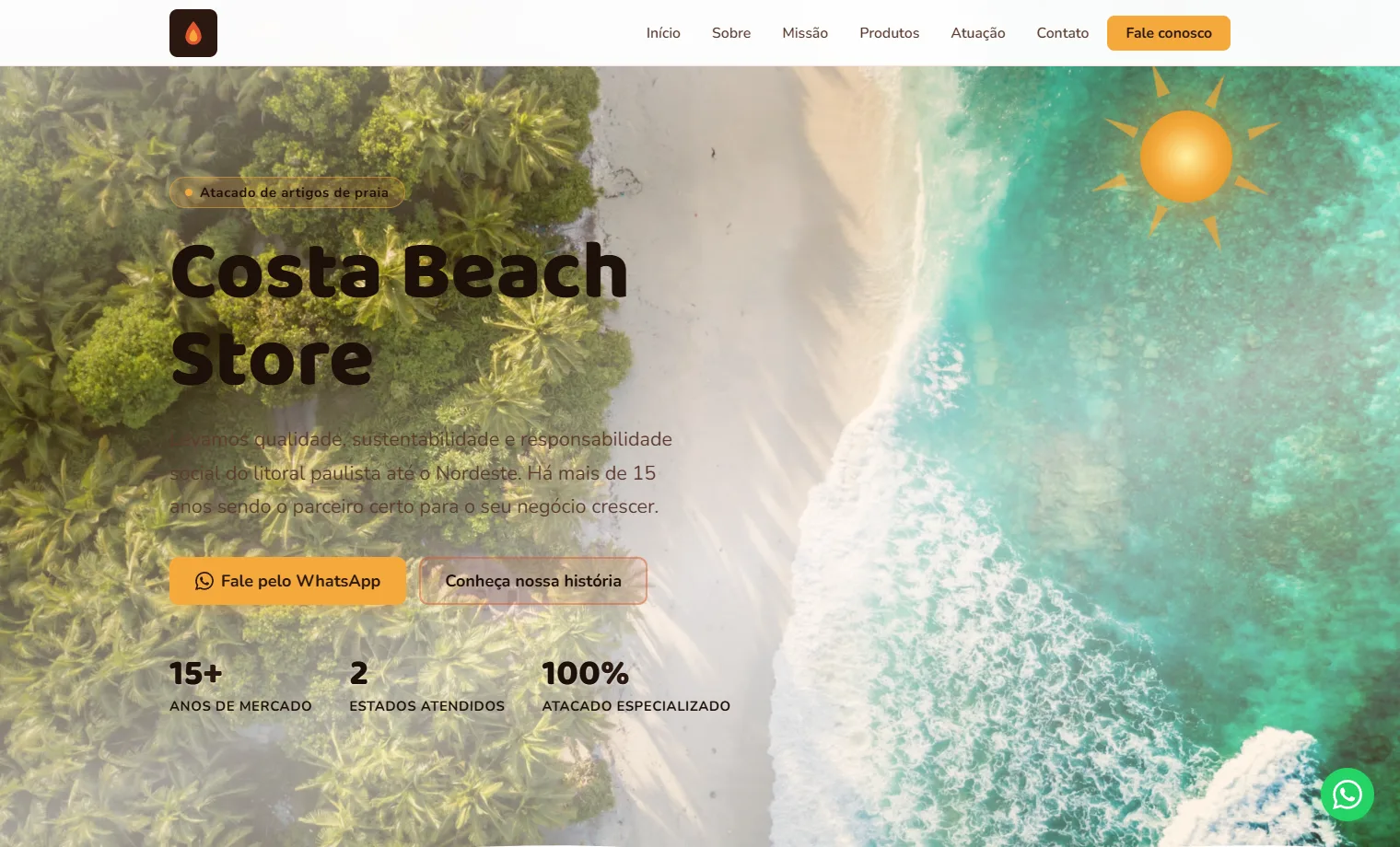 Prévia do site Costa Beach Store