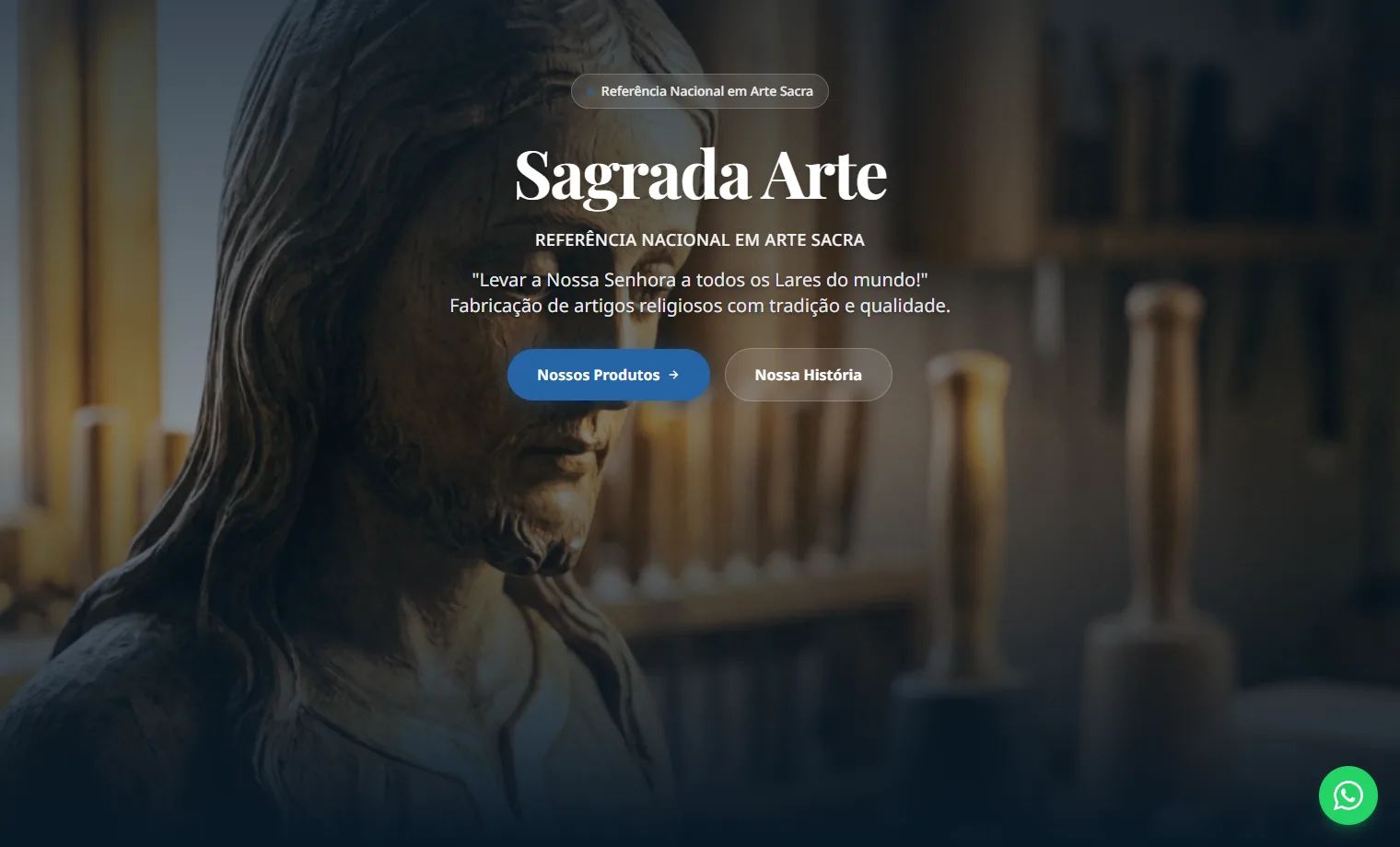 Prévia do site Sagrada Arte