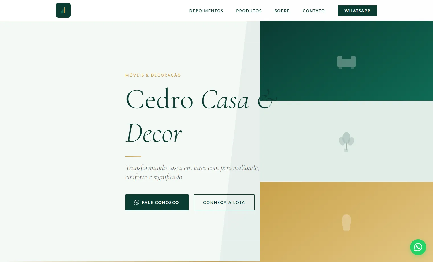 Prévia do site Cedro Casa & Decor