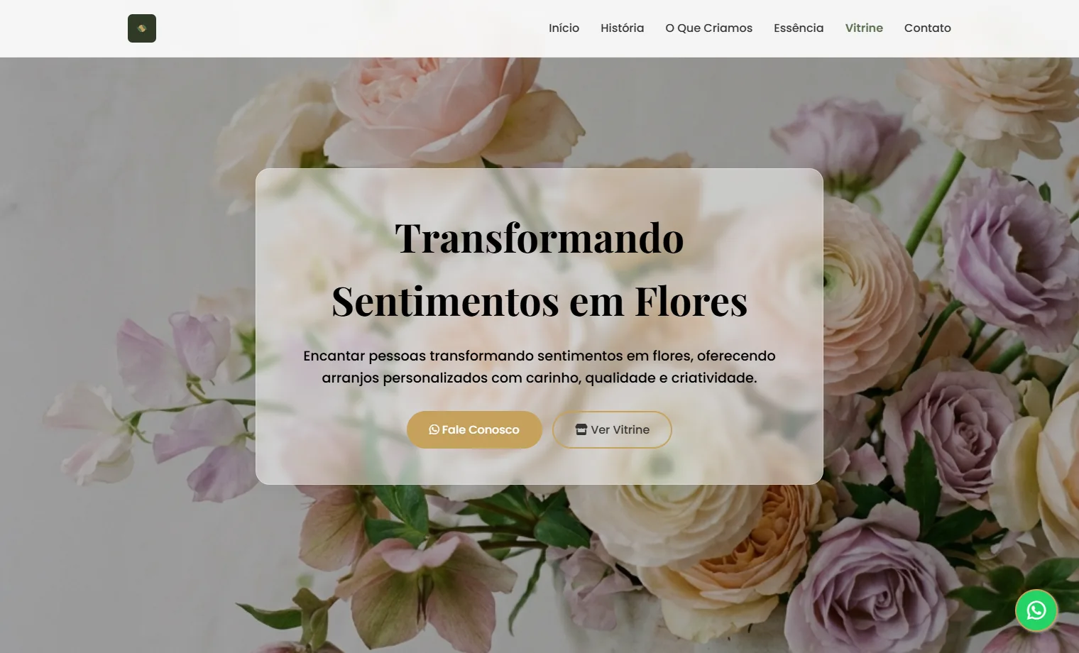Prévia do site Floratta Garden