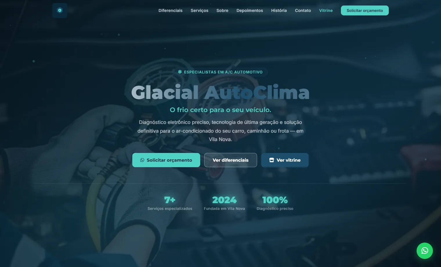 Prévia do site Glacial AutoClima