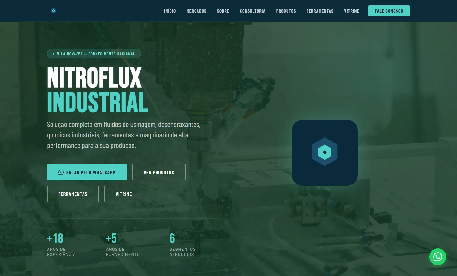 Prévia do site NitroFlux Industrial
