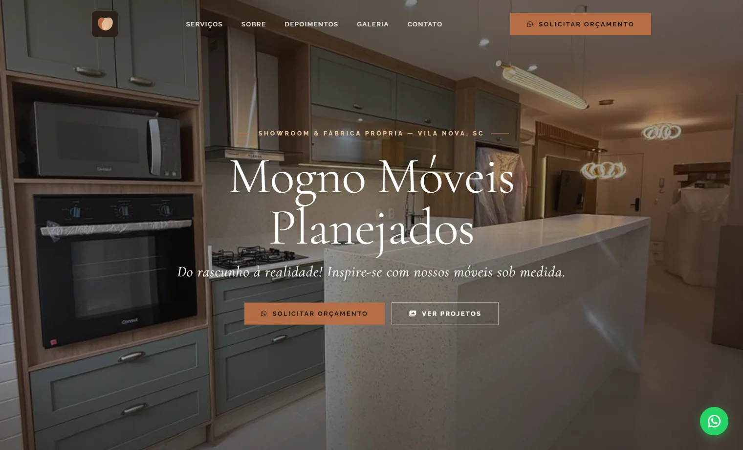 Prévia do site Mogno Móveis Planejados