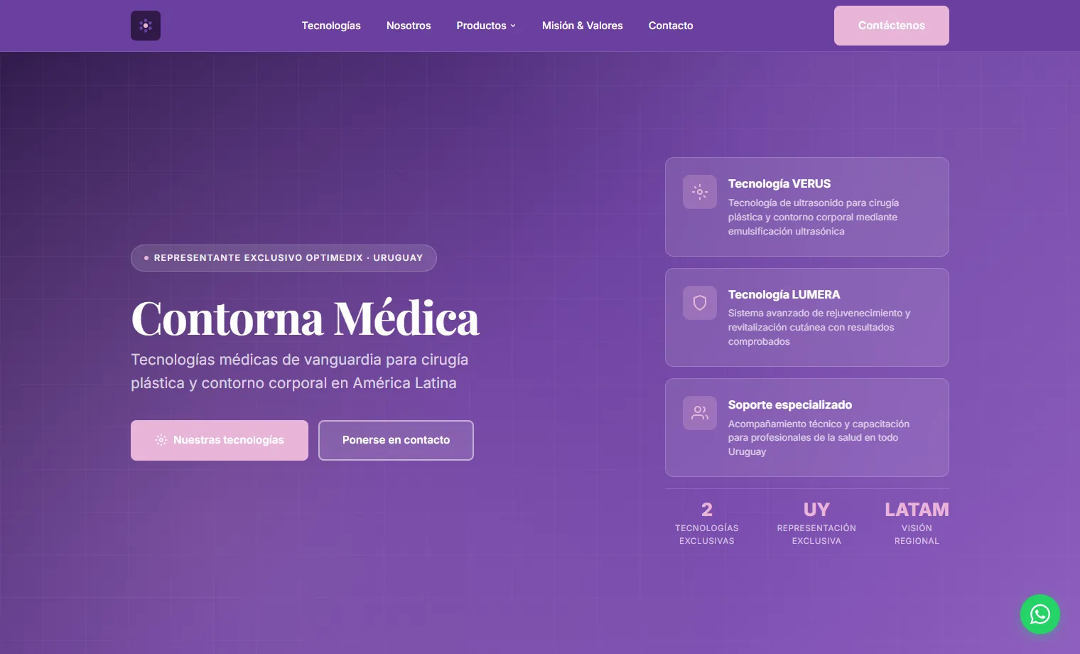 Prévia do site Contorna Médica