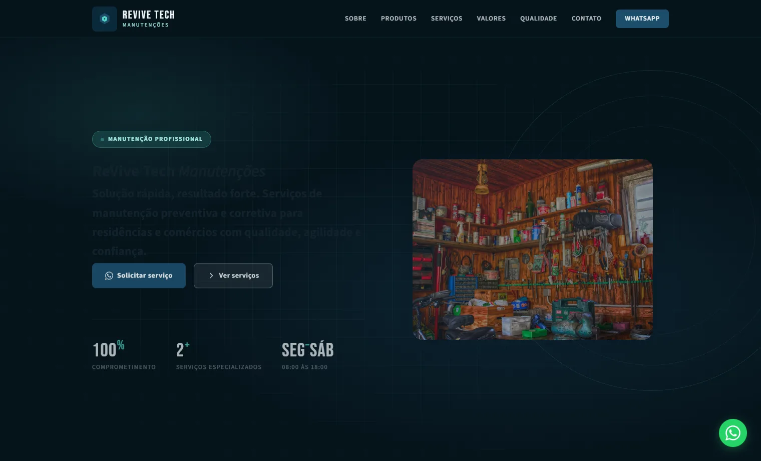 Prévia do site ReVive Tech Manutenções
