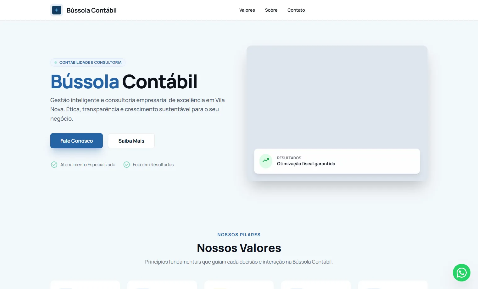 Prévia do site Bússola Contábil